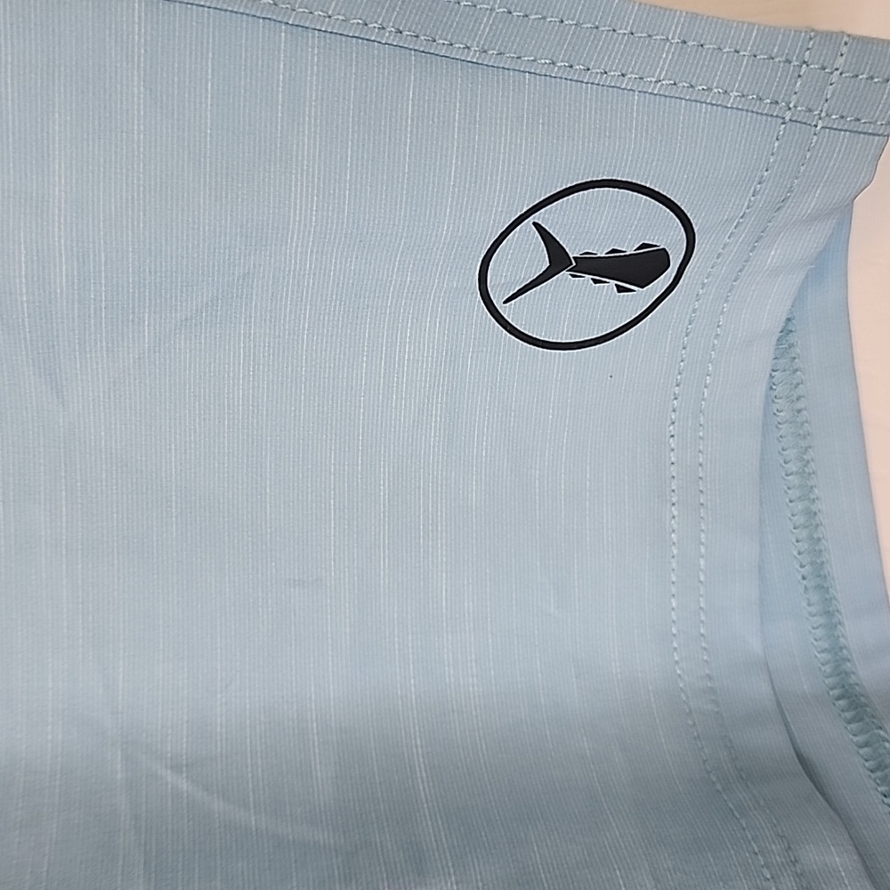Tunaskin Mens Light Blue Fishing Shorts Size 40 - Picture 2 of 14